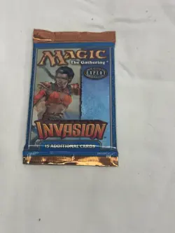 Invasion Booster Pack (ENGLISH) FACTORY SEALED BRAND NEW MAGIC MTG ABU Games 742818061193 - Image 1