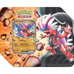 2x Pokemon TCG Slashing Legends Tin Koraidon ex & Zacian ex Bundle - Image 1