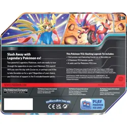 2x Pokemon TCG Slashing Legends Tin Koraidon ex & Zacian ex Bundle - Image 3