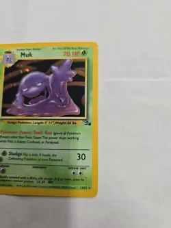 Pokemon TCG Muk 13/62 Fossil Set Holo Rare Unlimited 1999 WOTC LP - Image 5