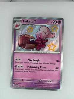 2024 Pokemon Paldean Fates Tinkatuff 166/091 NM - Image 1