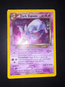 Carta Pokemon Dark Espeon 4/105 Set Neo Destiny Ita Holo - Image 1