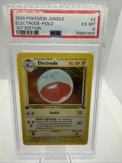 1999 Pokemon Jungle #2 - Electrode - Holo - Image 1