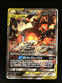 Reshiram & Charizard GX - SM201 GD Sun & Moon - SM Black Star Promos Pokemon TCG - Image 1