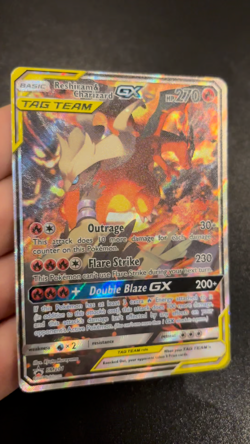 Reshiram & Charizard GX - SM201 GD Sun & Moon - SM Black Star Promos Pokemon TCG - Image 2