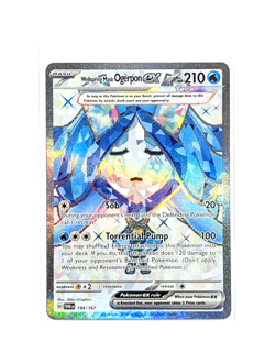 Wellspring Mask Ogerpon ex 194/167 Ultra Rare Twilight Masquerade POKEMON TCG - Image 1