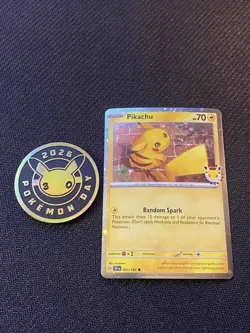 Pikachu (Pokemon Day 2026) 051/162 + Coin - Image 1