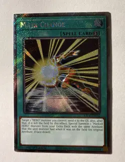 Yugioh Mask Change RA04-EN142 Platinum Secret Rare 1st Edition NM - Image 1