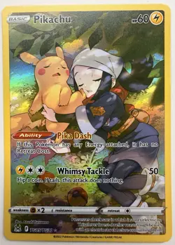 Pikachu TG05/TG30 Brilliant Stars Trainer Gallery Holo Pokemon Card - Image 1