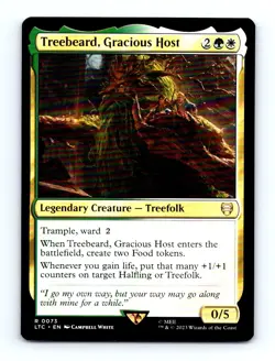 #73 2023 Tales of Middle-earth Commander LTC * Treebeard, Gracious Host Rare - Image 1