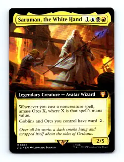 #91 2023 Tales of Middle-earth Commander LTC Saruman, the White Hand Mythic - Image 1