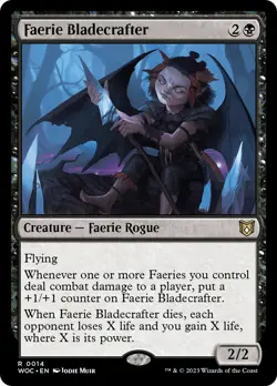 Faerie Bladecrafter [Wilds of Eldraine Commander] Near Mint - Image 1