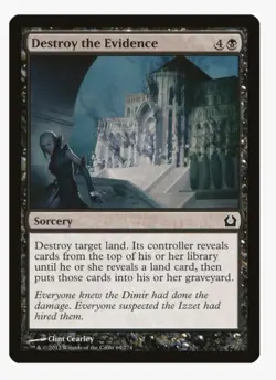 Destroy the Evidence | MTG RTR | Land Destruction Mill EDH | LP - Image 1