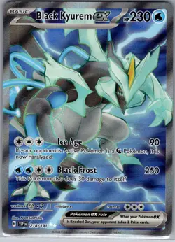 Black Kyurem ex 218/191 SV08: Surging Sparks - Pokemon Card - NM - Image 1