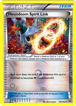Houndoom Spirit Link 142/162 Reverse Holo BREAKthrough Pokemon Card NM - Image 1