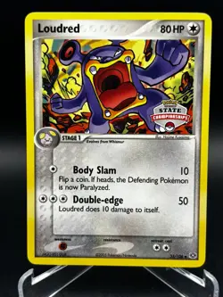 2005 Pokemon State Championships Promo Card Loudred 35/106 EX Emerald Set TCG - Image 1