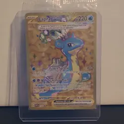 Pokemon Lapras ex 164 SVP Scarlet & Violet Promo Full Art Holo 220 HP - Image 1