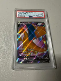 Pokemon PSA 10 Gem Mint Charizard V SWSH050 Black Star Promo Champions Path ETB - Image 1