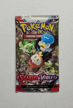 1x Pokemon Scarlet Violet Base Set Sealed Booster Pack Random Cover Art - Image 1