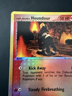 Pokemon TCG Team Magma vs Team Aqua Houndour #63/95 Reverse Holo Near Mint - Image 4