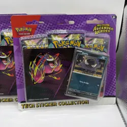 Pokemon Mega Evolution Ascended Heroes Tech Sticker Pack Lot of 3 Gastly - Image 2