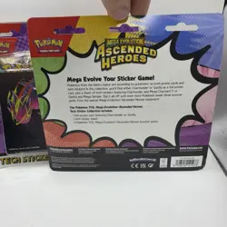Pokemon Mega Evolution Ascended Heroes Tech Sticker Pack Lot of 3 Gastly - Image 3