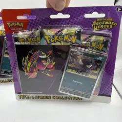 Pokemon Mega Evolution Ascended Heroes Tech Sticker Pack Lot of 3 Gastly - Image 4