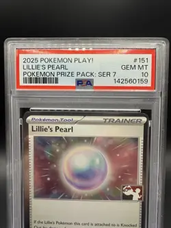 2025 POKEMON PLAY! POKEMON PRIZE PACK: SERIES 7 #151 LILLIE'S PEARL PSA 10 - Image 2