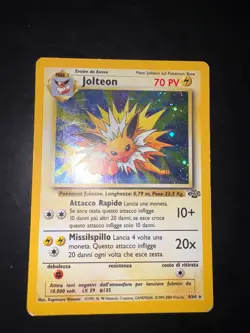 Carta Pokemon Jolteon 4/64 Jungle Rara Holo Unlimited Wizard ITA - Image 1
