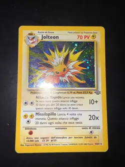 Carta Pokemon Jolteon 4/64 Jungle Rara Holo Unlimited Wizard ITA - Image 1