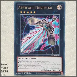Artifact Durendal - JUSH-EN057 - Rare 1st Edition Yugioh - Image 1