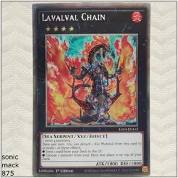 Lavalval Chain - RA04-EN162 - Platinum Secret Rare 1st Edition Yugioh - Image 1