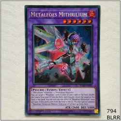 Metalfoes Mithrilium - BLRR-EN082 - Secret Rare 1st Edition Yugioh - Image 1