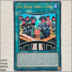 Way Where There's a Will - MP25-EN199 - Ultra Rare 1st Edition Yugioh - Image 1