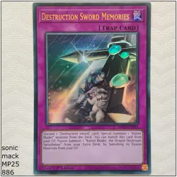 Destruction Sword Memories - MP25-EN281 - Ultra Rare 1st Edition Yugioh - Image 1