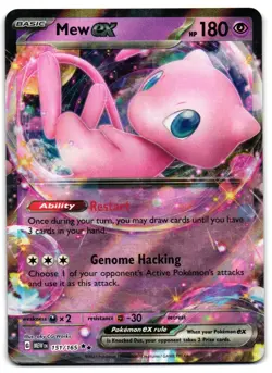 Mew ex 151/165 - 151 Double Rare Pokemon TCG - M/LP Card - Image 1