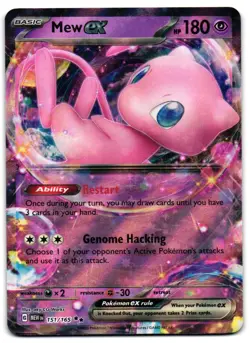 Mew ex 151/165 - 151 Double Rare Pokemon TCG - M/LP Card - Image 1