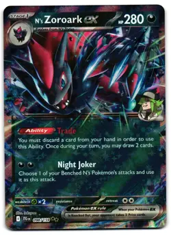 N's Zoroark ex 098/159 - Journey Together Double Rare Pokemon TCG - LP Card - Image 1
