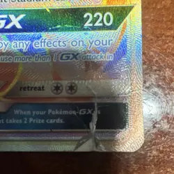Pokemon Flygon GX Card Cosmic Eclipse 2019 256/236 Full Art Holo Rare HP240 Dra… - Image 3