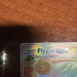 Pokemon Flygon GX Card Cosmic Eclipse 2019 256/236 Full Art Holo Rare HP240 Dra… - Image 5