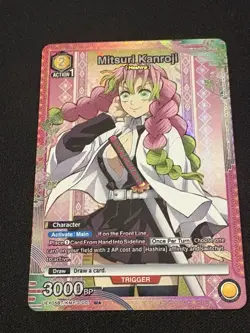 Union Arena Demon Slayer Mitsuri Kanroji UEX05BT/KMY-3-007 U* Foil Card NM - Image 1