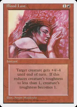 Blood Lust (178) – Fourth Edition 4ED – MTG Magic the Gathering - Image 1
