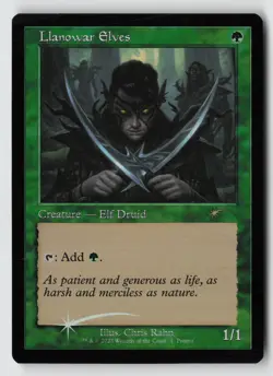 Llanowar Elves (Retro Frame) *Foil* MEDIA 1 NM-LP - Image 1