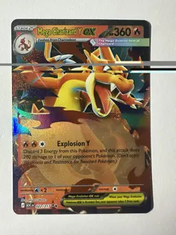 Pokemon Mega Charizard Y Ex Mega Evolutions Ascended Heros 022/217 - Image 1