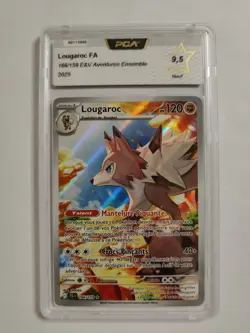 Carte Pokemon - Lougaroc 166/159 - Aventures Ensemble EV09 PCA 9,5 - Image 1