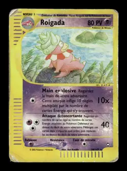 Carte Pokemon Roigada POOR Reverse 34/147 Aquapolis FR - Image 1