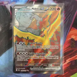 Pokemon TCG Team Rocket's Moltres EX Full Art Holo Destined Rivals 208/182 NM - Image 1