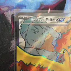 Pokemon TCG Team Rocket's Moltres EX Full Art Holo Destined Rivals 208/182 NM - Image 2