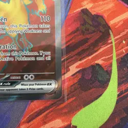 Pokemon TCG Team Rocket's Moltres EX Full Art Holo Destined Rivals 208/182 NM - Image 4
