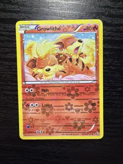 Growlithe Pokemon RC4/RC25 Legendary Treasures “Radiant Collection” ReverseHolo - Image 1